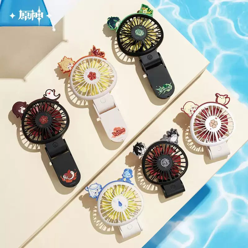 Genshin Impact Midsummer Party Themed Foldable Portable Handheld Fan