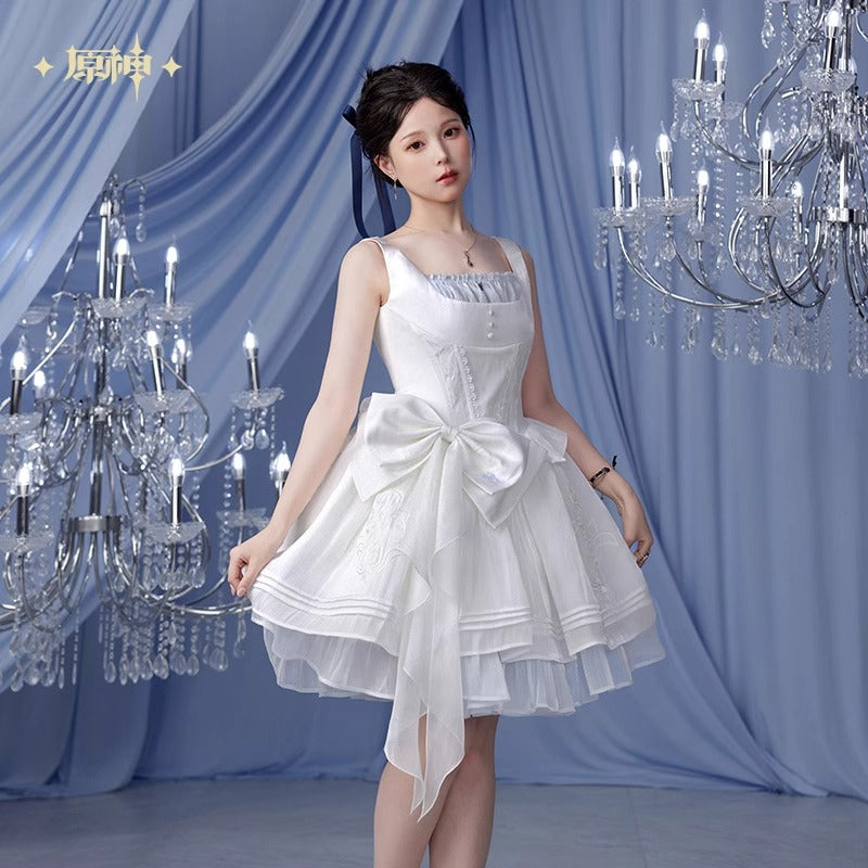 Genshin Impact Furina Themed Sleeveless Dress Preorder