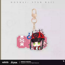 Load image into Gallery viewer, Honkai: Star Rail Pom Pom Exhibition Hall Themed Acrylic Keychain
