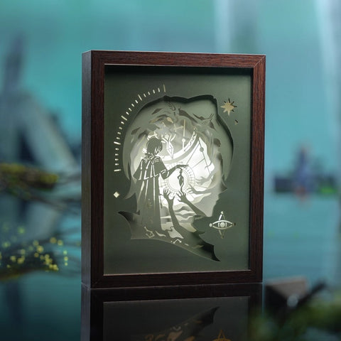 Honkai: Star Rail Anaxa Thought Experiment Themed Paper Sculpture Lamp Preorder