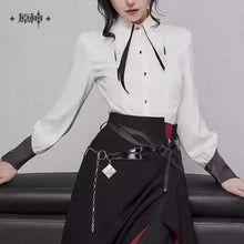 Load image into Gallery viewer, Genshin Impact Arlecchino Themed Tie Back Shirt Preorder
