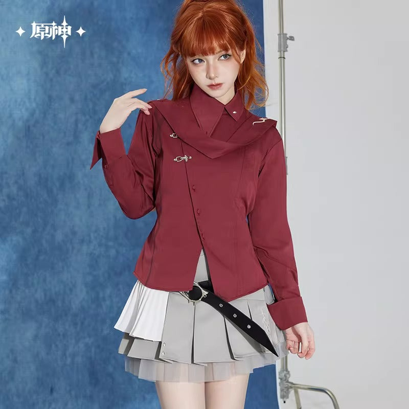 Genshin Impact Tartaglia/Childe Themed Flowing Ribbon Long-Sleeved Shirt Preorder