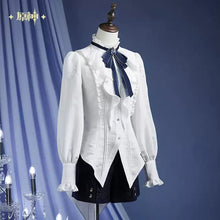 Load image into Gallery viewer, Genshin Impact Furina Themed Long Sleeved Waisted Blouse Preorder
