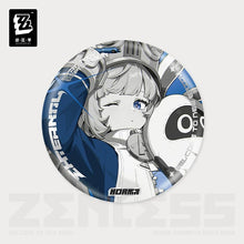 Load image into Gallery viewer, Zenless Zone Zero External Strategy Department Cinema Themed Reflective Character Badge Preorder
