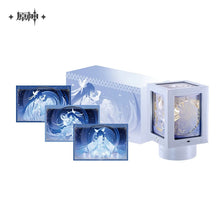 Load image into Gallery viewer, Genshin Impact Selenic Chronicles Four-Sided Rotating Paper Sculpture Night Light Music Box Gift Set Preorder
