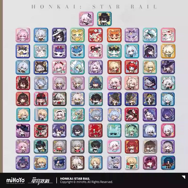 Honkai: Star Rail Pom Pom Exhibition Hall Themed Square Badge