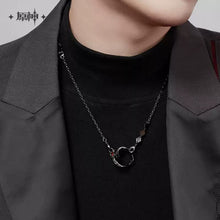 Load image into Gallery viewer, Genshin Impact Arlecchino Themed Necklace and Ring Set Preorder
