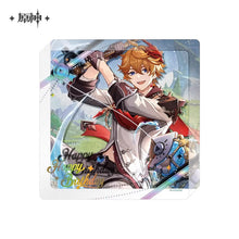 Load image into Gallery viewer, Genshin Impact Destined Day Themed 2025 Thick Acrylic Character Coaster Preorder
