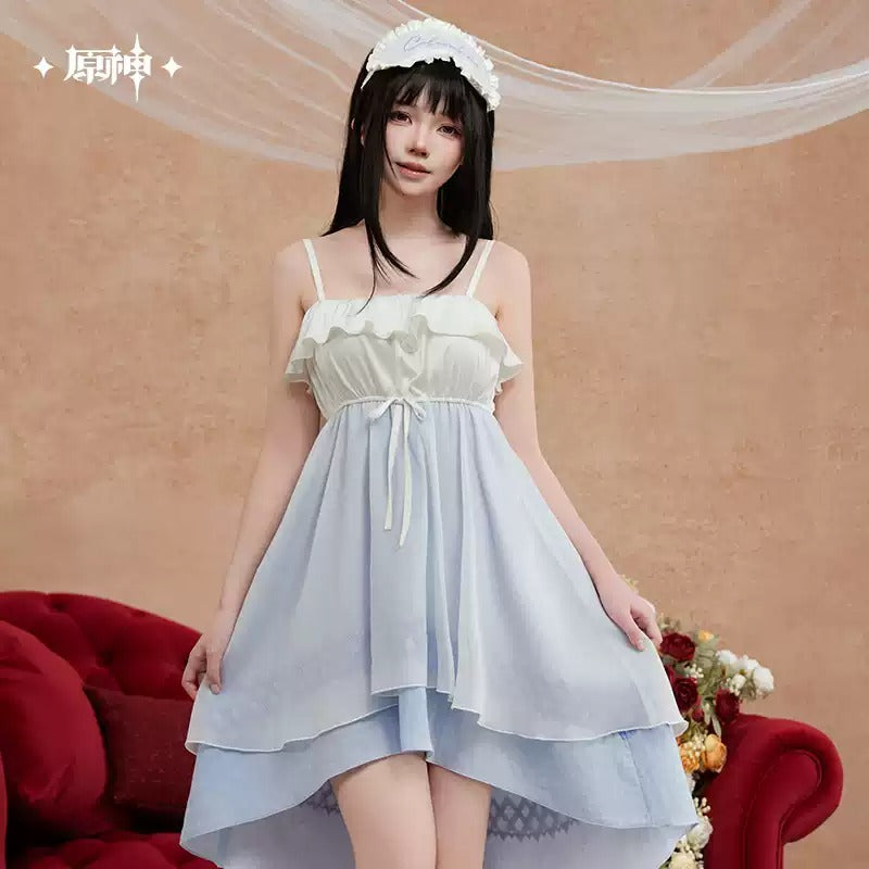 Genshin Impact Midnight Tea Party Themed Columbina Nightgown Set Preorder