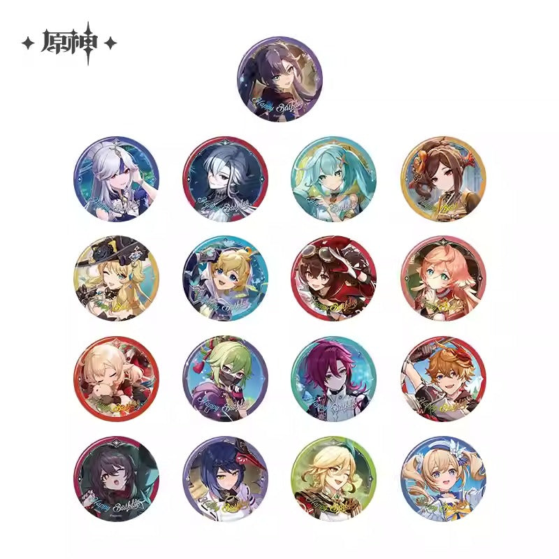 Genshin Impact Destined Day Themed 2025 Character Badge Preorder