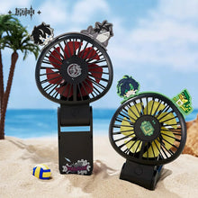 Load image into Gallery viewer, Genshin Impact Midsummer Party Themed Foldable Portable Handheld Fan
