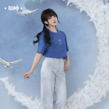 Load image into Gallery viewer, Genshin Impact Columbina Themed Casual Short Sleeve T-Shirt Preorder
