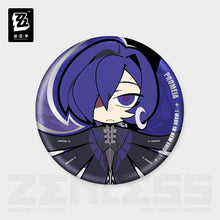 Load image into Gallery viewer, Zenless Zone Zero New Eridu Themed Krampus Compliance Authority Chibi Character Badge Preorder
