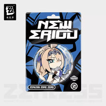 Load image into Gallery viewer, Zenless Zone New Eridu Themed Airspace Patrol Department Chibi Character Badge Preorder
