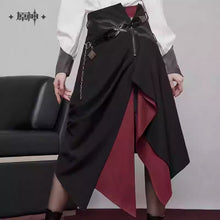 Load image into Gallery viewer, Genshin Impact Arlecchino Themed Irregular Skirt Preorder
