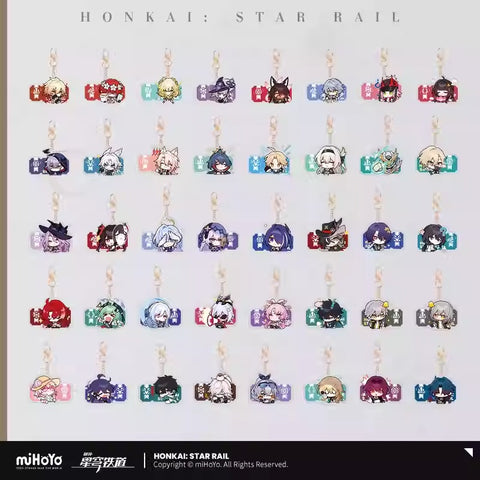 Honkai: Star Rail Pom Pom Exhibition Hall Themed Acrylic Keychain