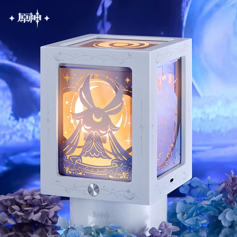 Genshin Impact Selenic Chronicles Four-Sided Rotating Paper Sculpture Night Light Music Box Gift Set Preorder