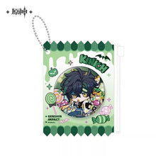 Load image into Gallery viewer, Genshin Impact Twilight Whimsy Themed Badge With Badge Holder Preorder
