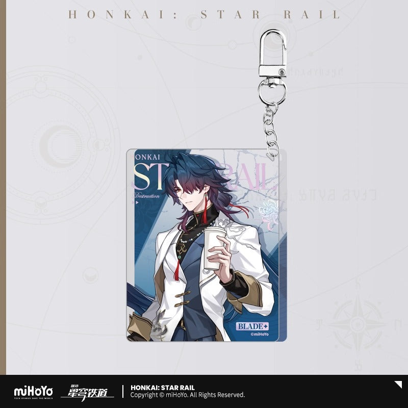 Honkai: Star Rail Train Travel Journal Themed Acrylic Keychain Preorder