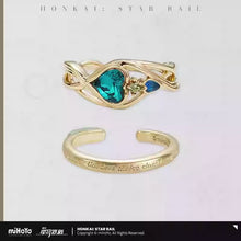 Load image into Gallery viewer, Honkai: Star Rail Aventurine Themed Ring Set Preorder
