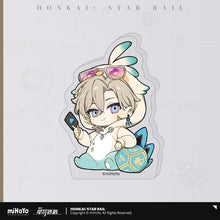 Load image into Gallery viewer, Honkai: Star Rail Boys Dormitory Themed Chibi Acrylic Character Stand Preorder
