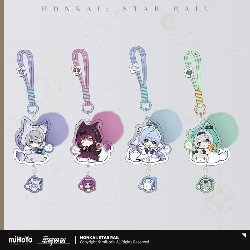 Honkai: Star Rail Girls Dormitory Themed Acrylic Chibi Character Pendant Preorder