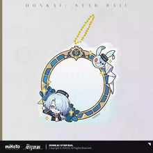 Load image into Gallery viewer, Honkai: Star Rail Pom Pom Exhibition Hall Themed Badge Display Keychain Preorder

