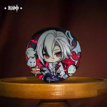 Load image into Gallery viewer, Genshin Impact Twilight Whimsy Themed Badge With Badge Holder Preorder
