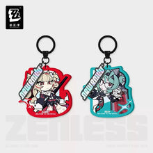 Load image into Gallery viewer, Zenless Zone Zero New Eridu Themed Flint Workshop Acrylic Chibi Character Keychain Preorder
