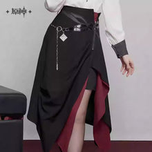 Load image into Gallery viewer, Genshin Impact Arlecchino Themed Irregular Skirt Preorder
