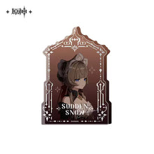 Load image into Gallery viewer, Genshin Impact Sudden Snow Themed Thick Acrylic Ornament Preorder
