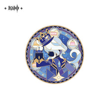 Load image into Gallery viewer, Genshin Impact Rainbow Invitation Metal Character Badge Preorder
