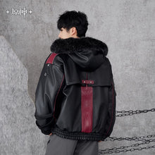 Load image into Gallery viewer, Genshin Impact Wriothesley Themed Padded Hooded Jacket Preorder
