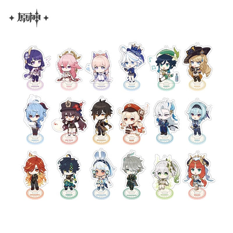 Genshin Impact Star Road Memories Themed Chibi Character Acrylic Stand Preorder