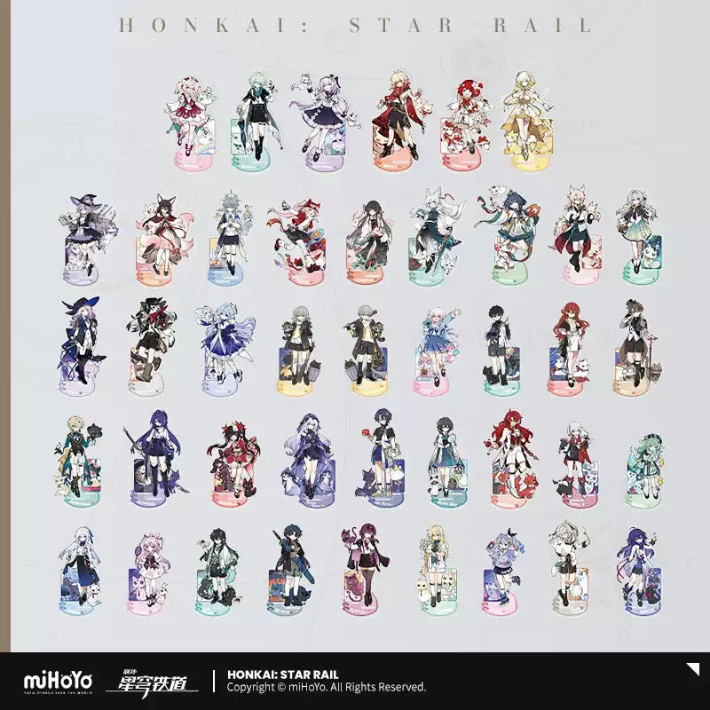 Honkai: Star Rail Tiny Cat Themed Acrylic Character Stand Preorder