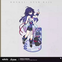 Load image into Gallery viewer, Honkai: Star Rail Tiny Cat Themed Acrylic Character Stand Preorder
