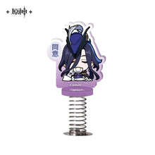 Load image into Gallery viewer, Genshin Impact Fontaine Emoticon Acrylic Character Spring Stand Preorder
