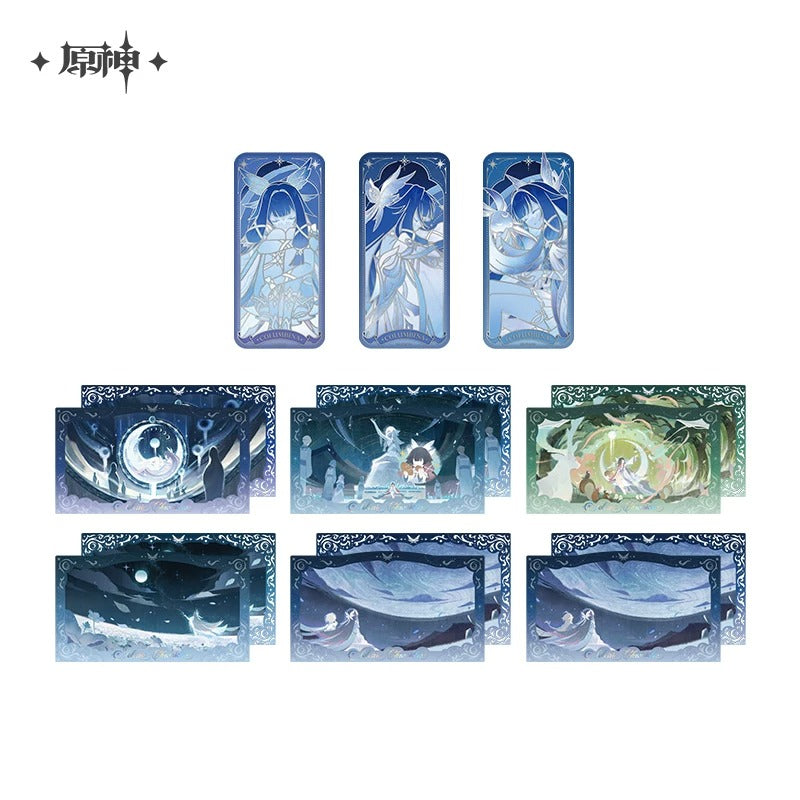 Genshin Impact Selenic Chronicles Themed Badge and Commemorative Card Set Preorder