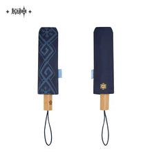 Load image into Gallery viewer, Genshin Impact Kamisato Ayaka Themed Folding Umbrella
