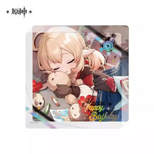 Load image into Gallery viewer, Genshin Impact Destined Day Themed 2025 Thick Acrylic Character Coaster Preorder
