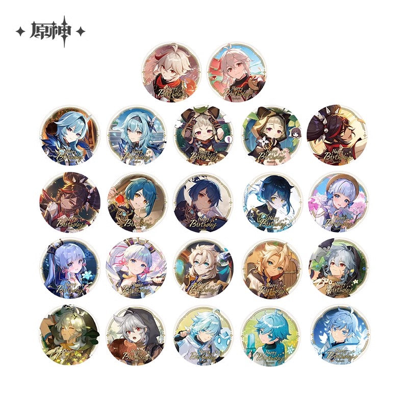 Genshin Impact Destined Day Themed Character Badge Preorder