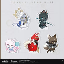Load image into Gallery viewer, Honkai: Star Rail Fluffy Across the Blue Themed Mini Acrylic Stand Preorder
