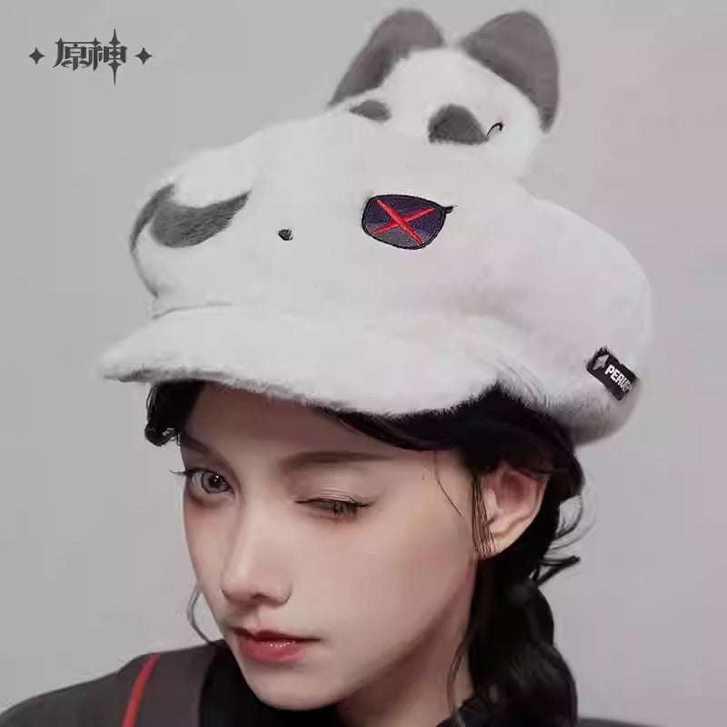 Genshin Impact Arlecchino Themed Plush Beret