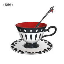 Load image into Gallery viewer, Genshin Impact Dire Balemoon Arlecchino Themed Afternoon Tea Cup Set
