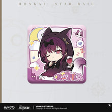 Load image into Gallery viewer, Honkai: Star Rail Girls Dormitory Themed Chibi Character Badge Preorder
