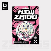 Load image into Gallery viewer, Zenless Zone New Eridu Themed Zero Angels of Delusion Chibi Character Badge Preorder
