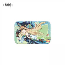 Load image into Gallery viewer, Genshin Impact Summertide Scales and Tales Themed Badge and Acrylic Character Stand Preorder
