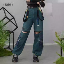 Load image into Gallery viewer, Genshin Impact Kinich Themed Jeans Preorder
