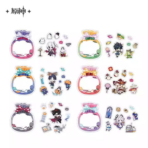 Genshin Impact Twilight Whimsy Themed Sticker Set Preorder