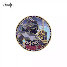 Load image into Gallery viewer, Genshin Impact Rainbow Invitation Metal Character Badge Preorder
